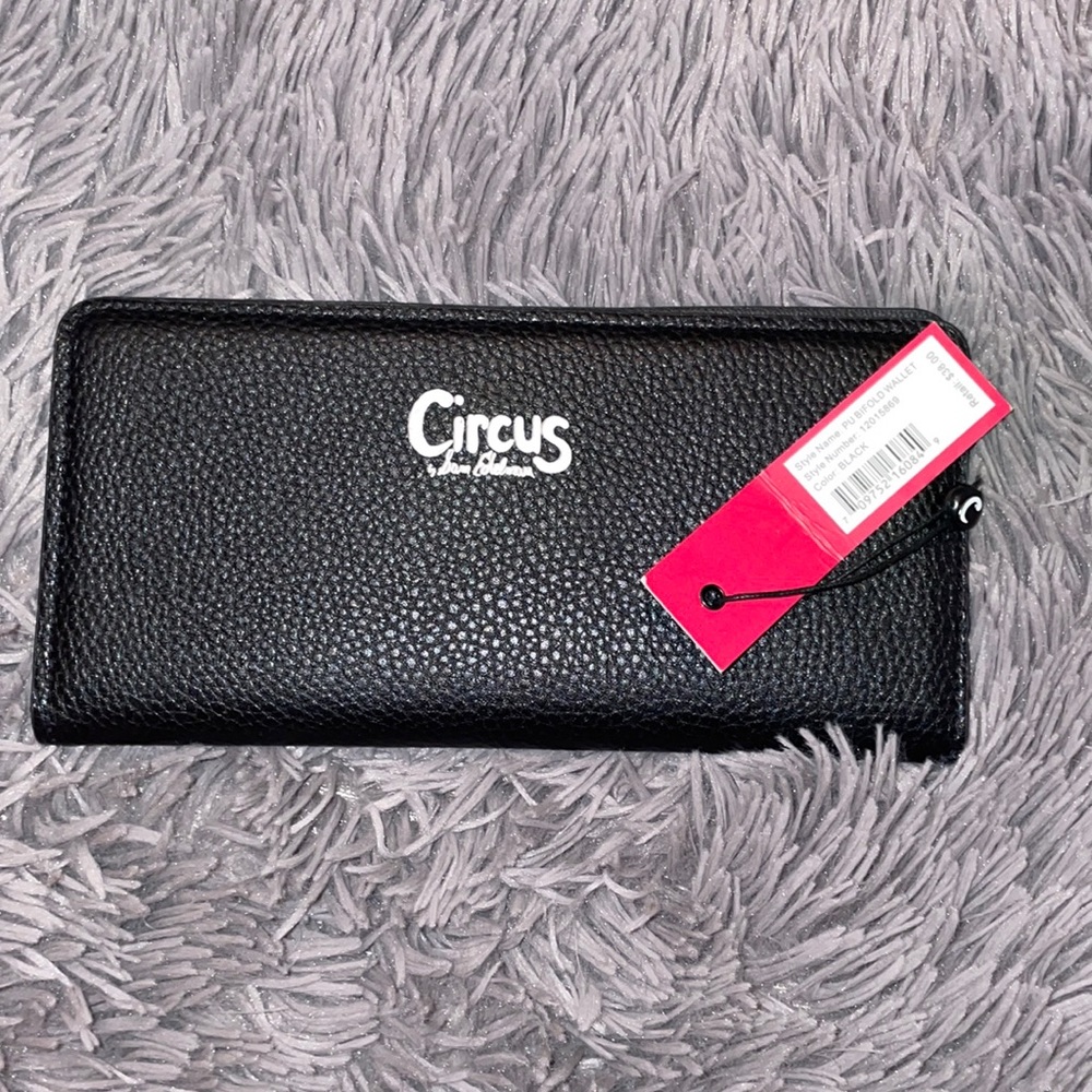 NWT Circus by Sam Edelman Black Leather Wallet